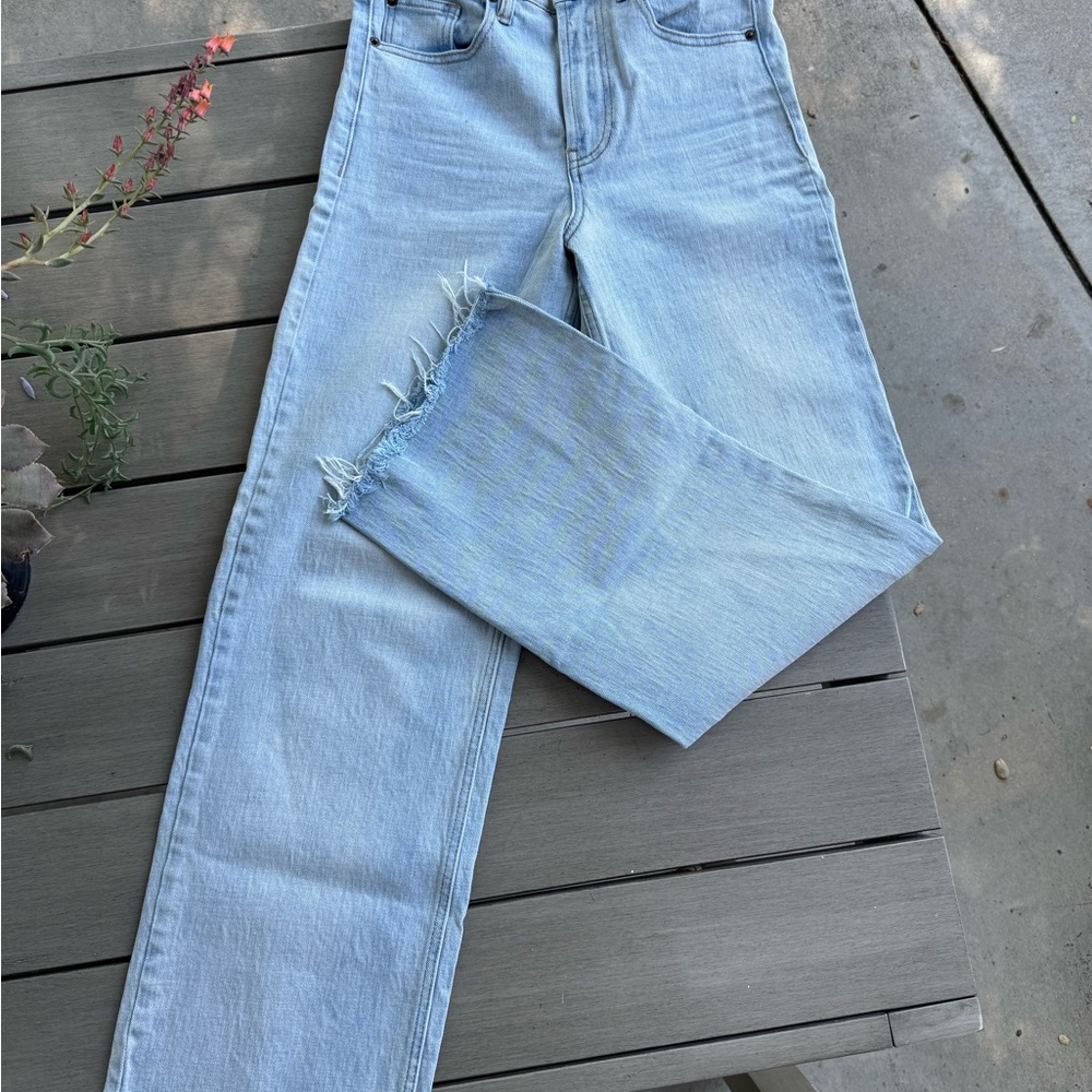 Oat New York Women's Sky Blue Straight Leg Jeans